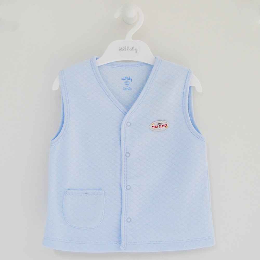 İdil Baby 9098 Bebek Yeleği Mavi