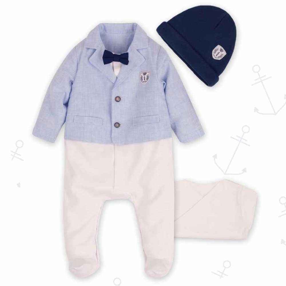 İdil Baby 9065 Bebek Tulumu Mavi