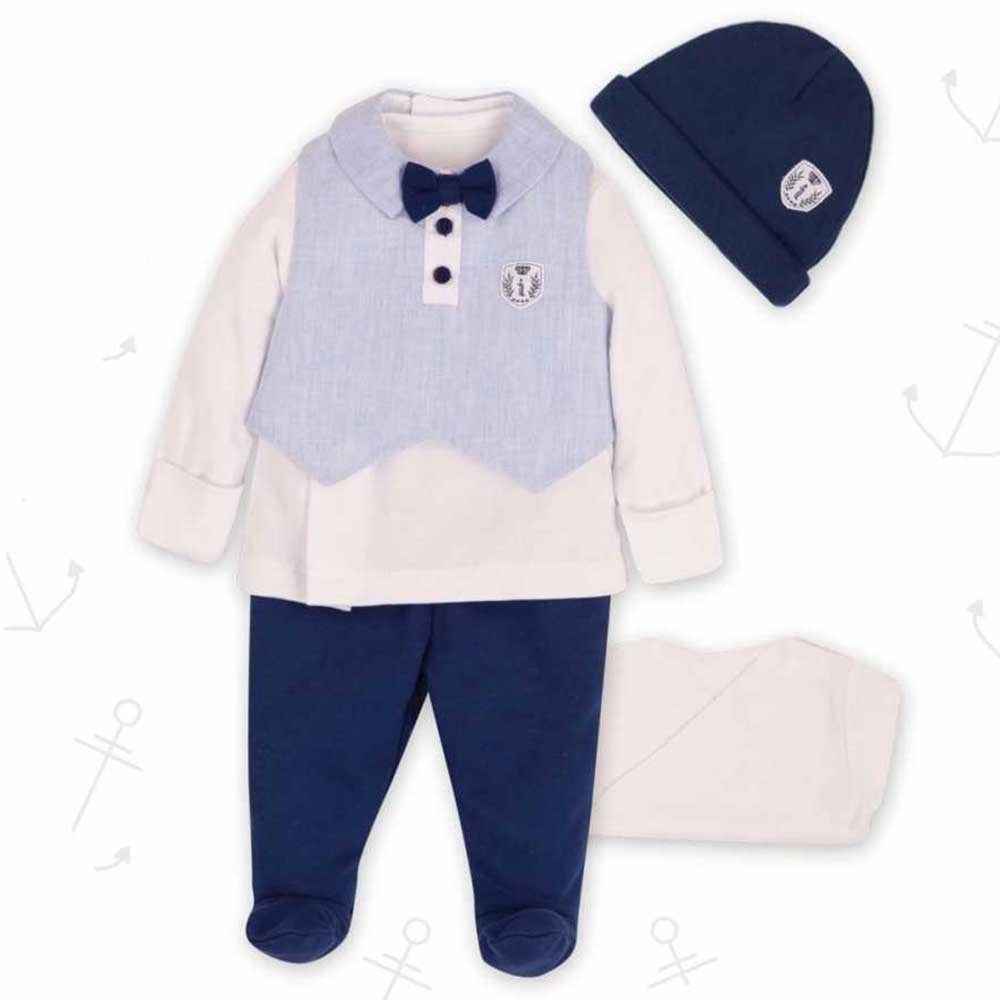 İdil Baby 9063 Bebek Zıbın Takımı Mavi