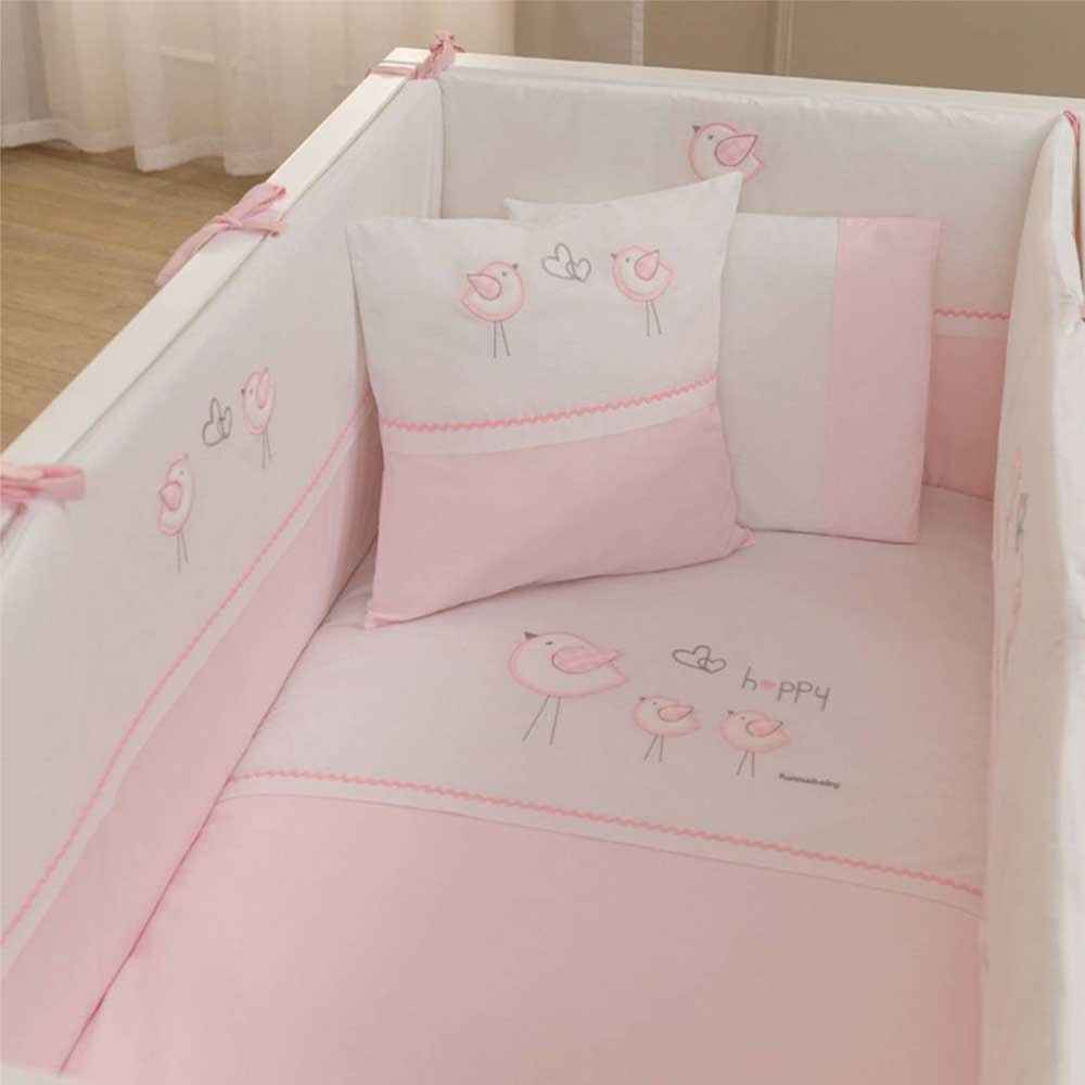 Funna Baby 5902 Happy 8 Parça Uyku Seti 70x130 Pembe