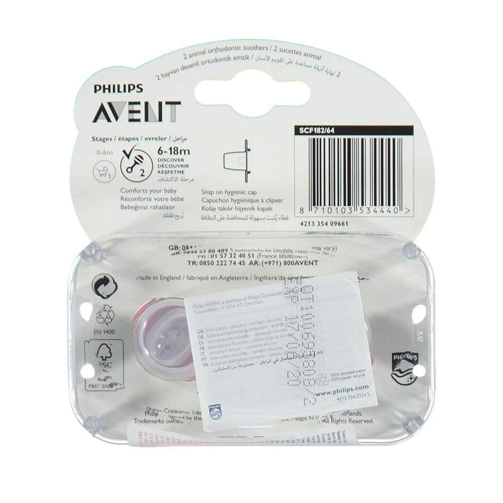 Philips Avent SCF182/64 Yalancı Emzik 6-18 M+ Pembe