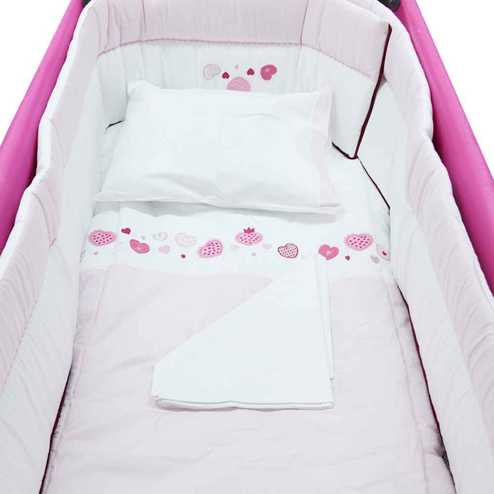 Aybi Baby 609 Tiny Hearts Park Yatak Uyku Seti Fiyatı İlke Bebe