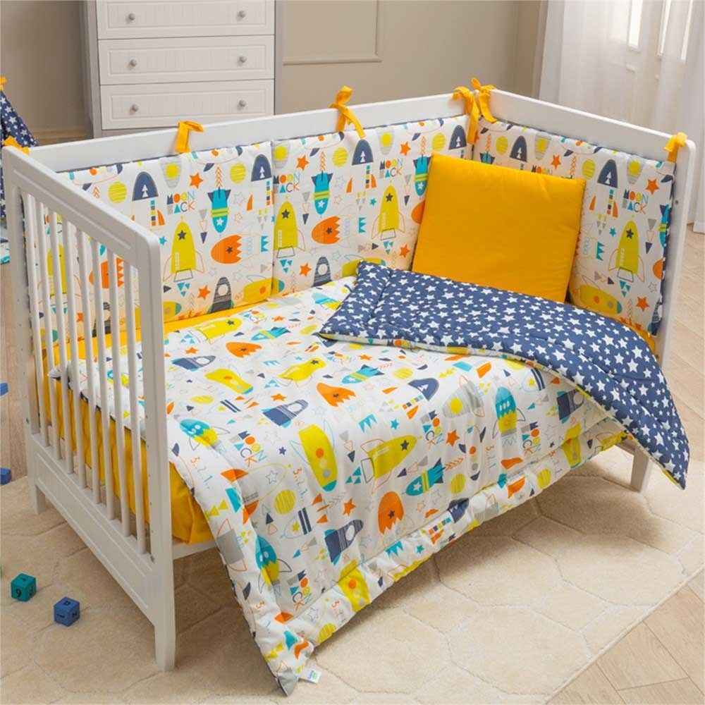 Funna Baby 8011 Moon Back 6 Parça Bebek Uyku Seti 80x140 