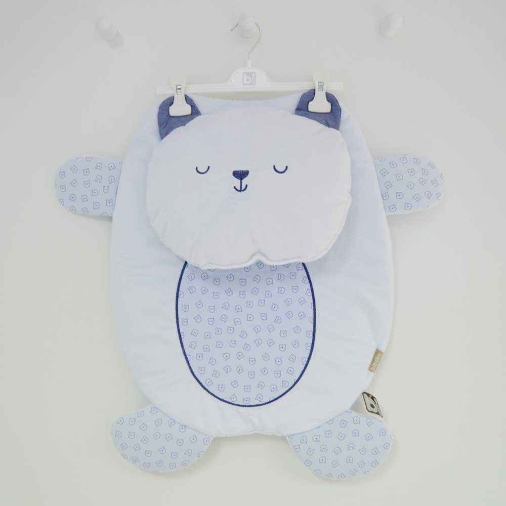 Bibaby 65110 Hello Boy Flufy Alt Açma Minderi Mavi