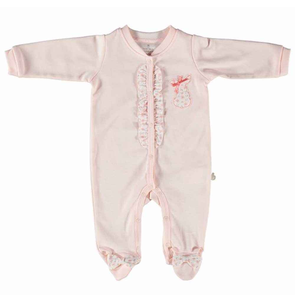 Bibaby 60212 Nice Rabbit Bebek Tulumu Somon