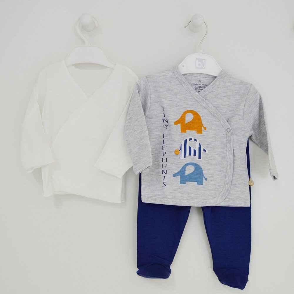 Bibaby 73047 Filli 3'Lü Zıbın Seti İndigo
