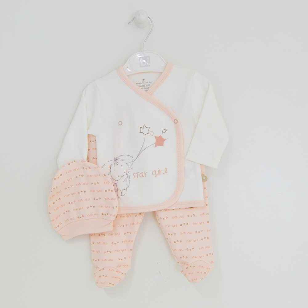 Bibaby 73081 Star Girl 3 Lü Zıbın Seti Somon