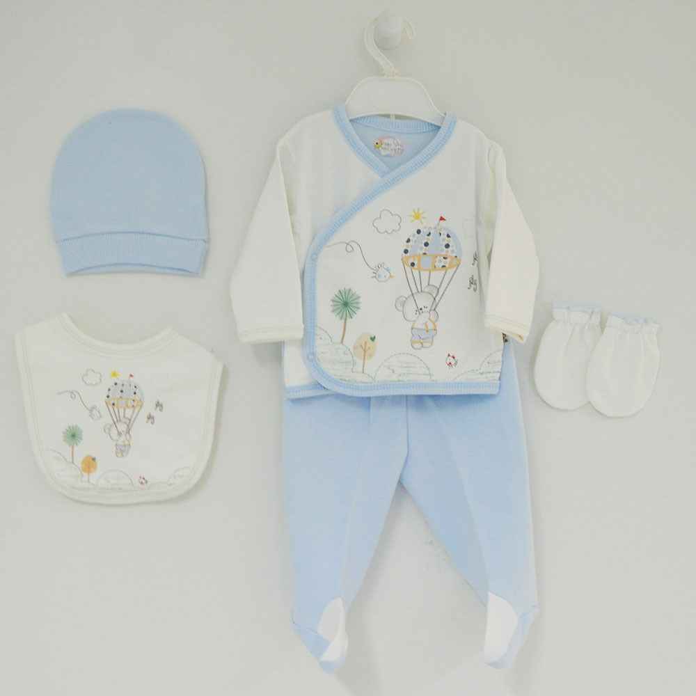 Bebitof 790 Flying Bears Hastane Çıkışı 5Li Set Mavi