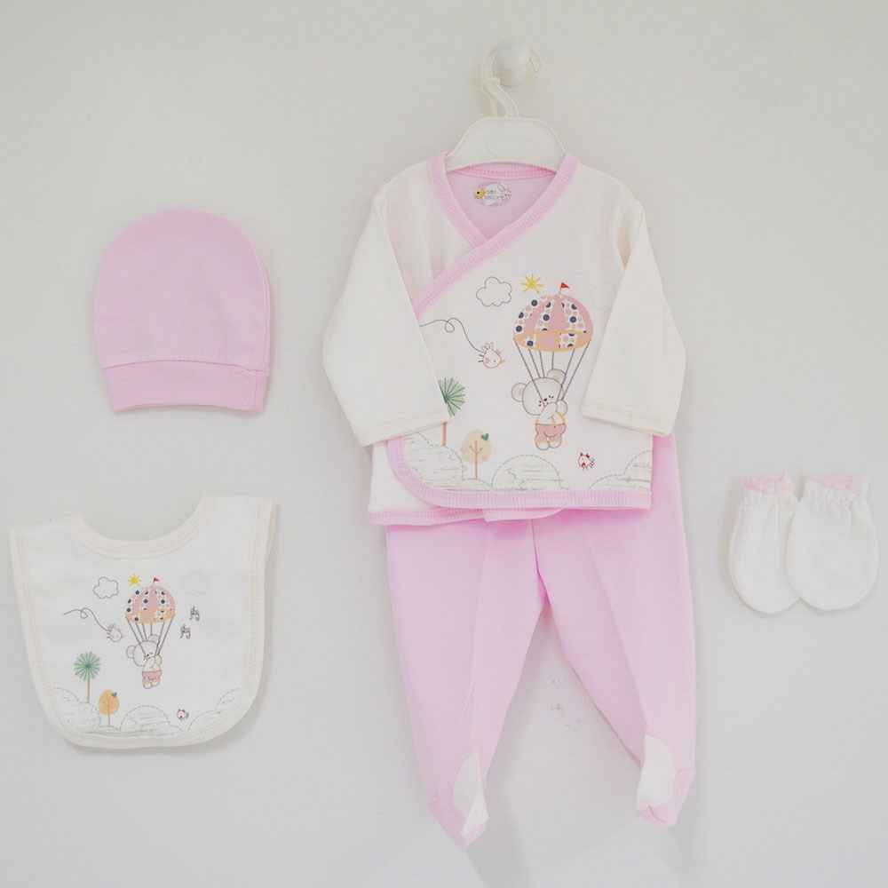 Bebitof 790 Flying Bears Hastane Çıkışı 5Li Set Pembe
