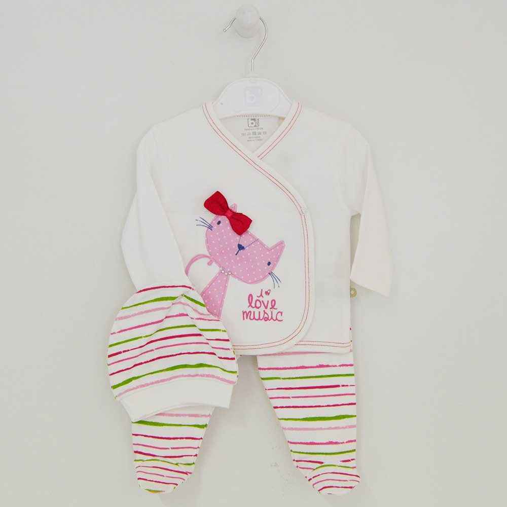 Bibaby 73073 Love Music 3 Lü Zıbın Seti Ekru