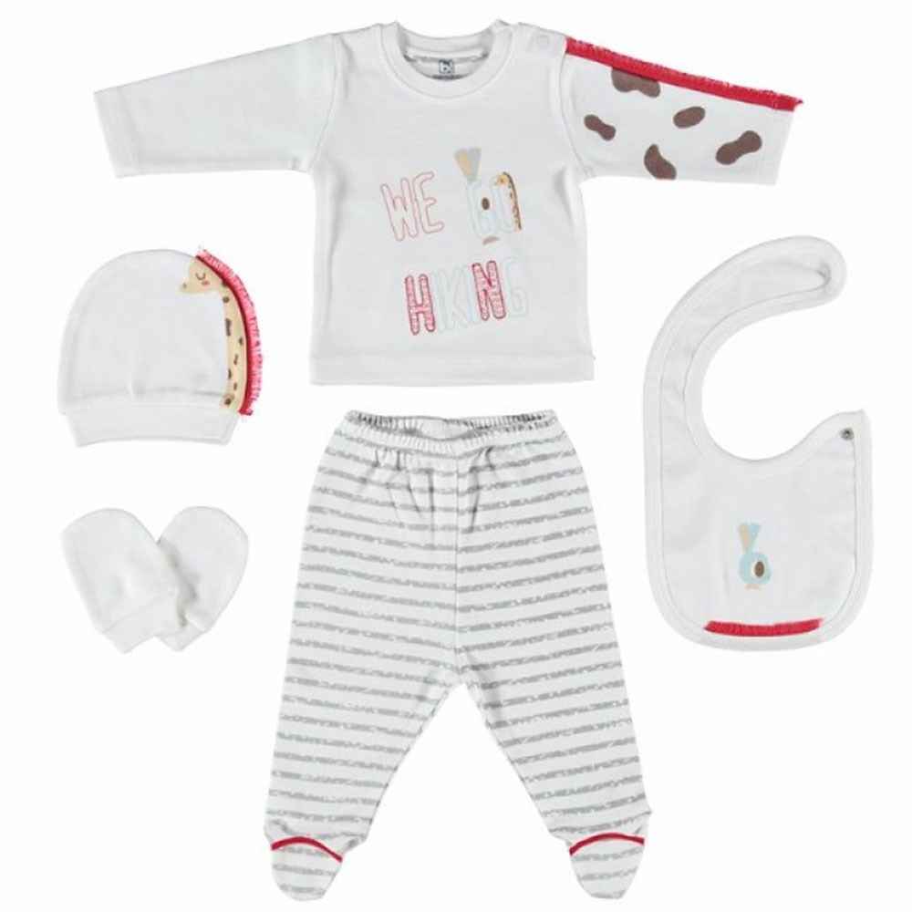 Bibaby 62088 Giraffe Bus 5 Li Set 0-3 Ay Kırmızı