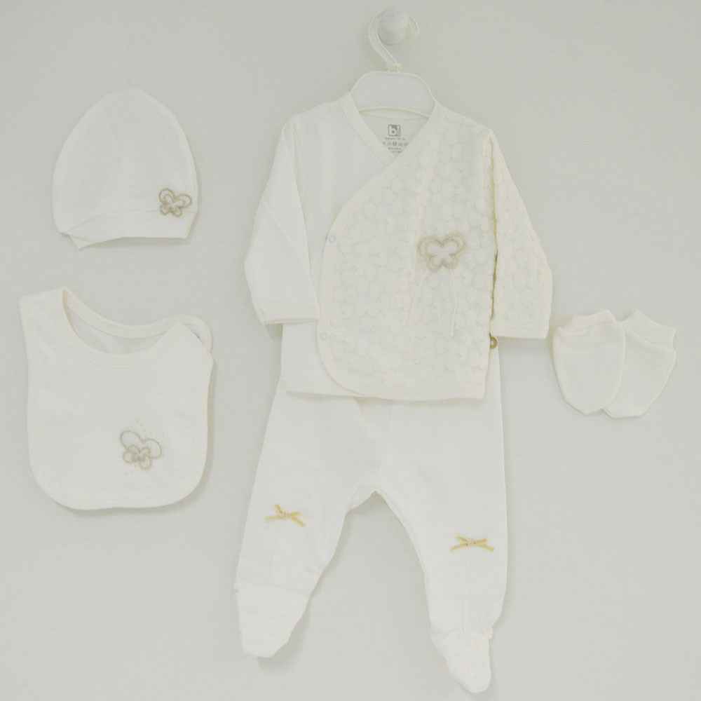 Bibaby 62080 Amore 5 Li Zıbın Seti Ekru
