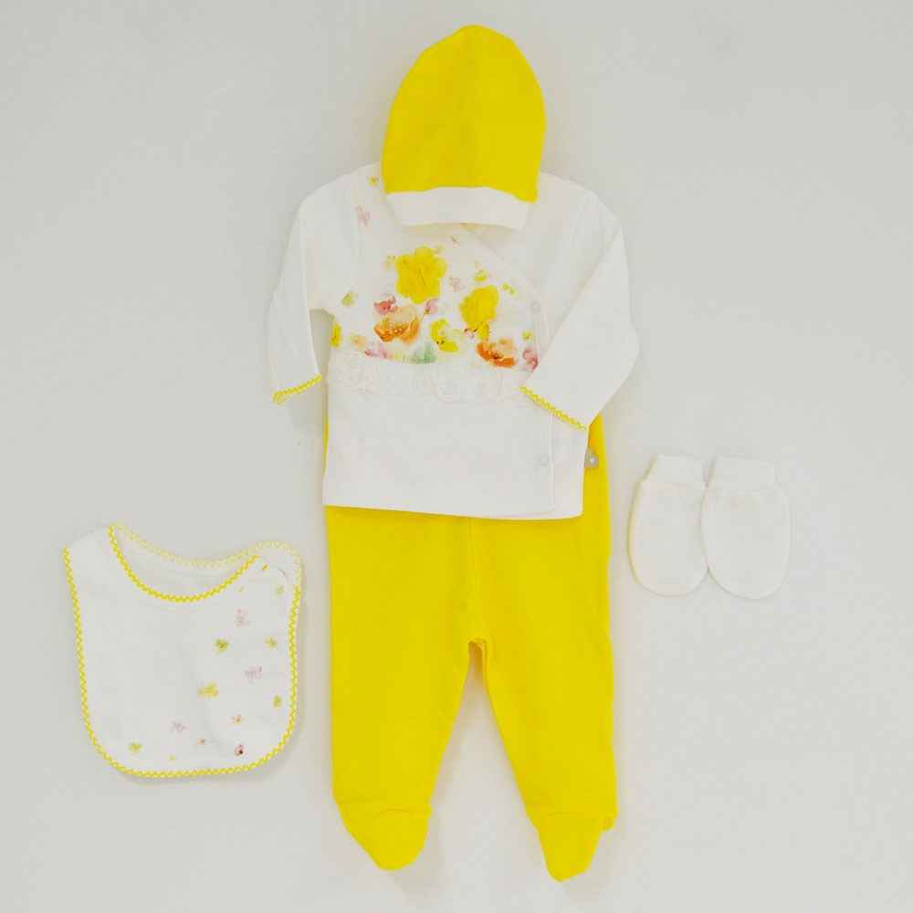 Bibaby 62084 Roses 5 Li Zıbın Seti Sarı