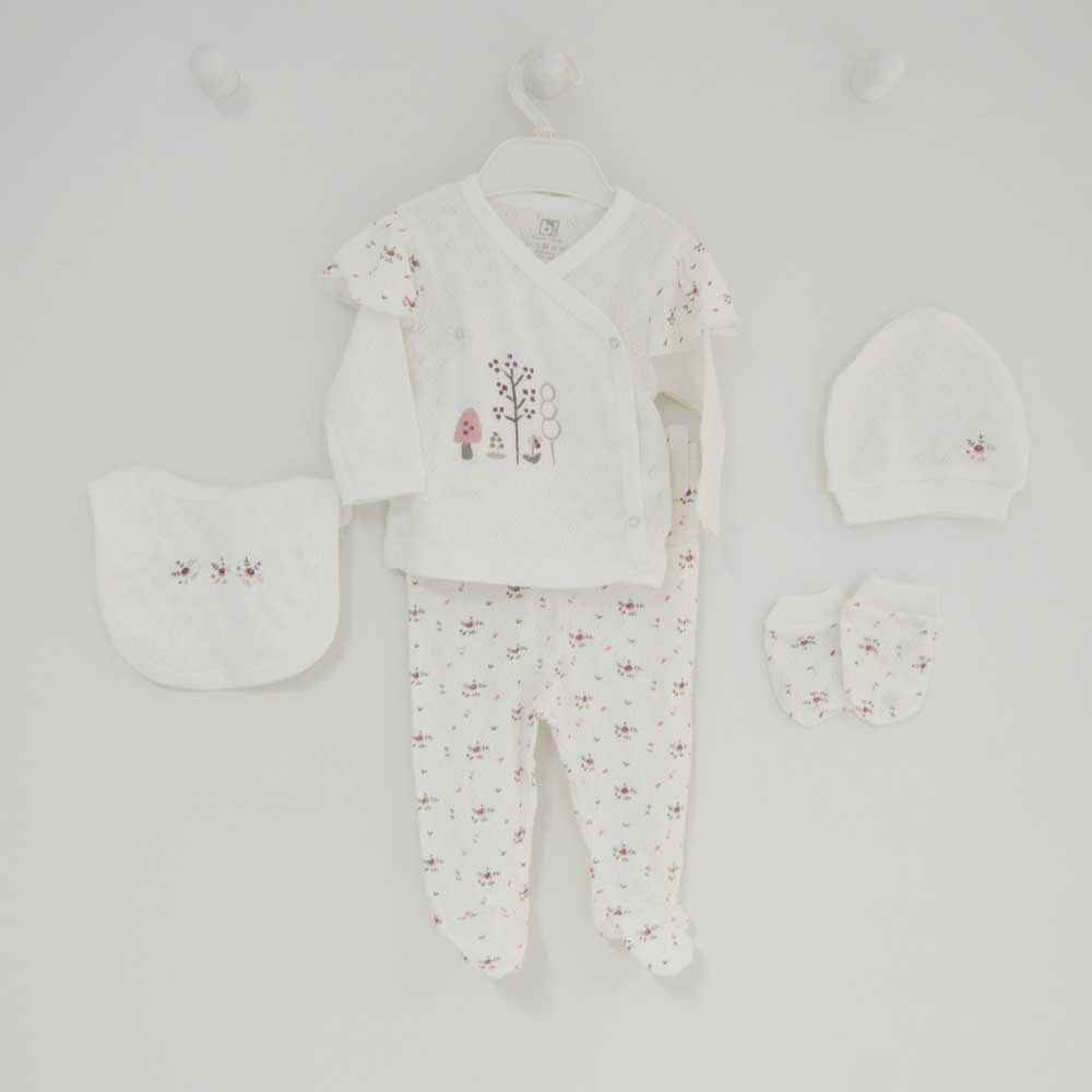Bibaby 62060 Lovely Day 5'Li Hastane Seti Ekru