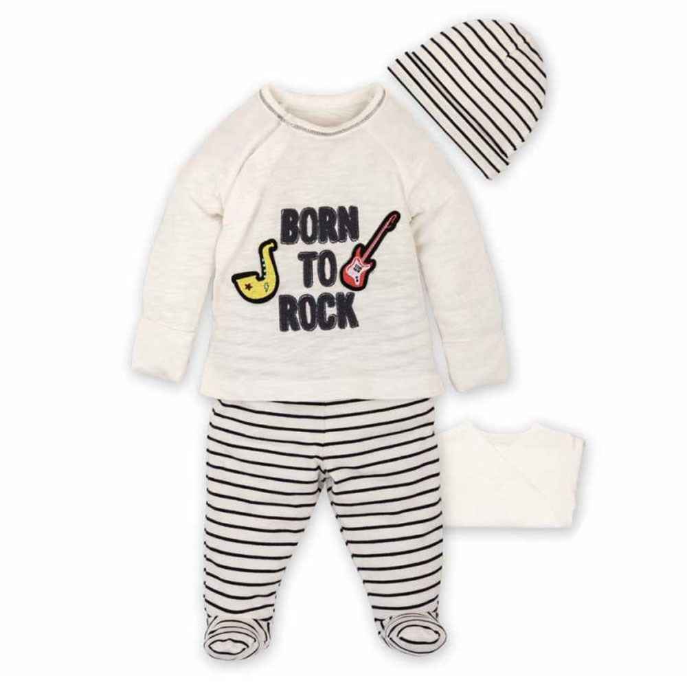 İdilbaby 8906 Bebek Zıbın Takımı Krem