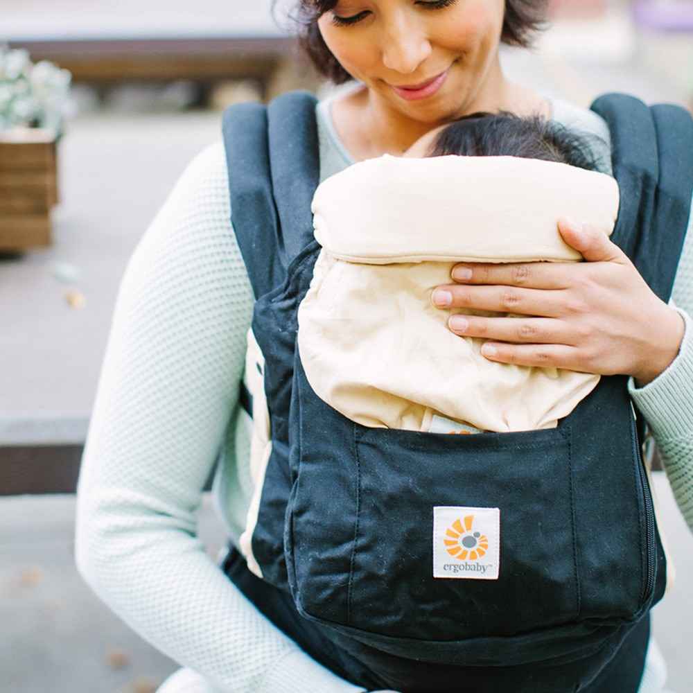 Ergobaby 0+ Bebek Kanguru Black-Camel