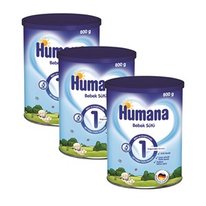 Humana Bebek Maması Metal Kutu 1 Numara 800 Gr x 3 Adet 