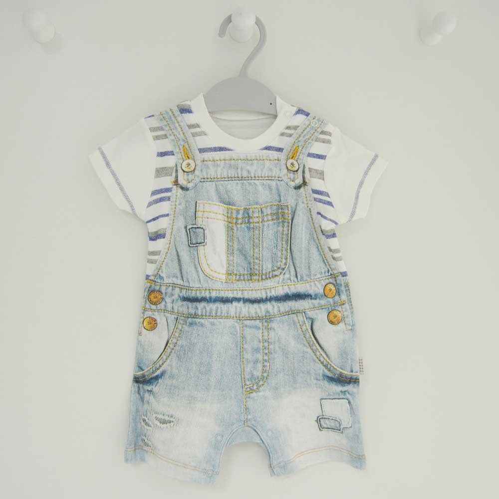 Kitikate 12088 Barış Bebek Şort Tulum Lacivert