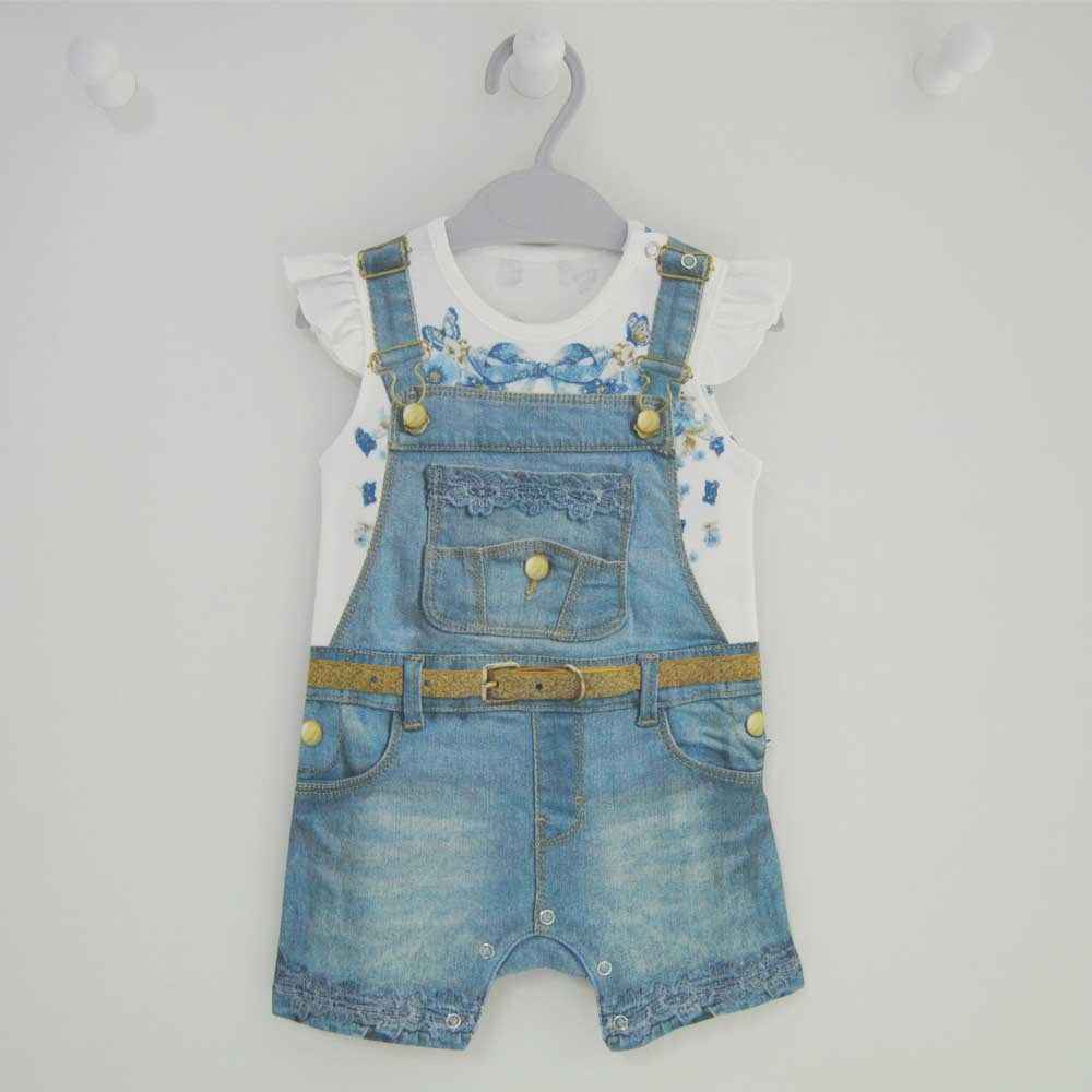 Kitikate 11586 Banu Bebek Şort Tulum Renkli