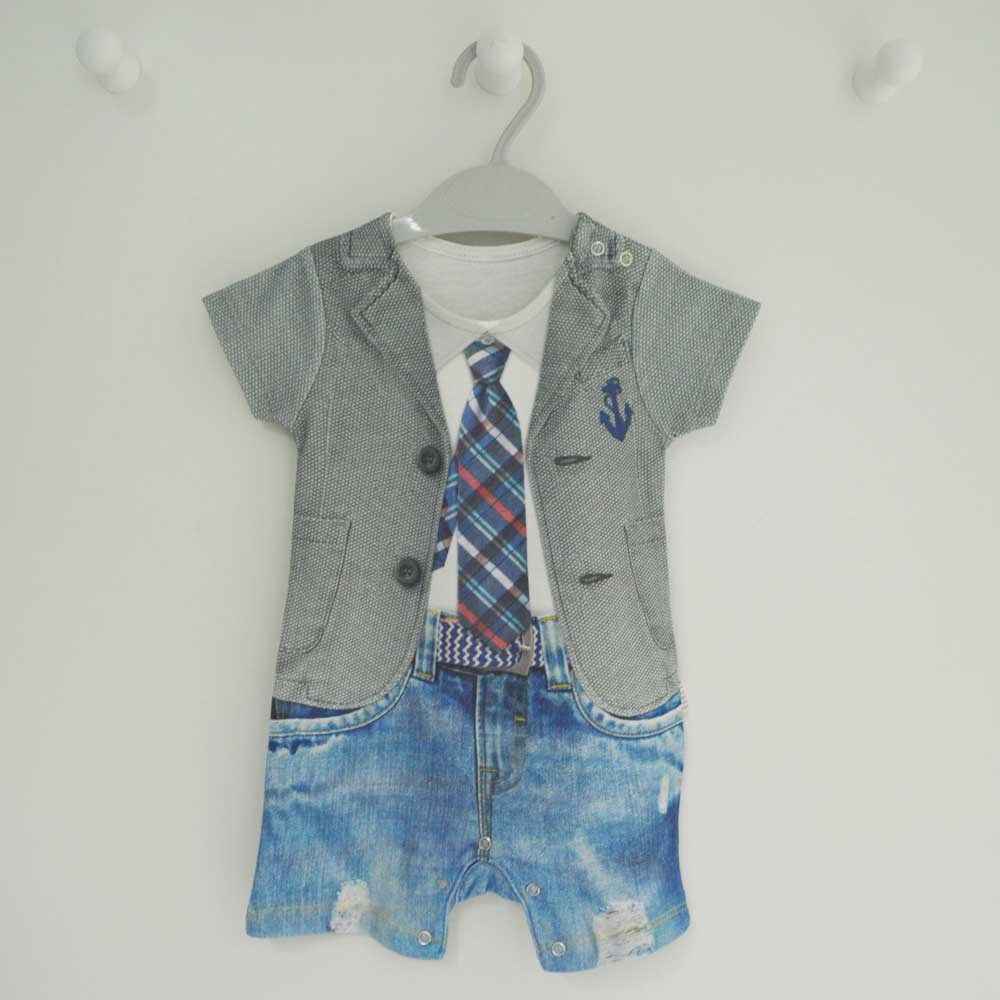 Kitikate 12385 Bayrak Bebek Şort Tulum  Renkli