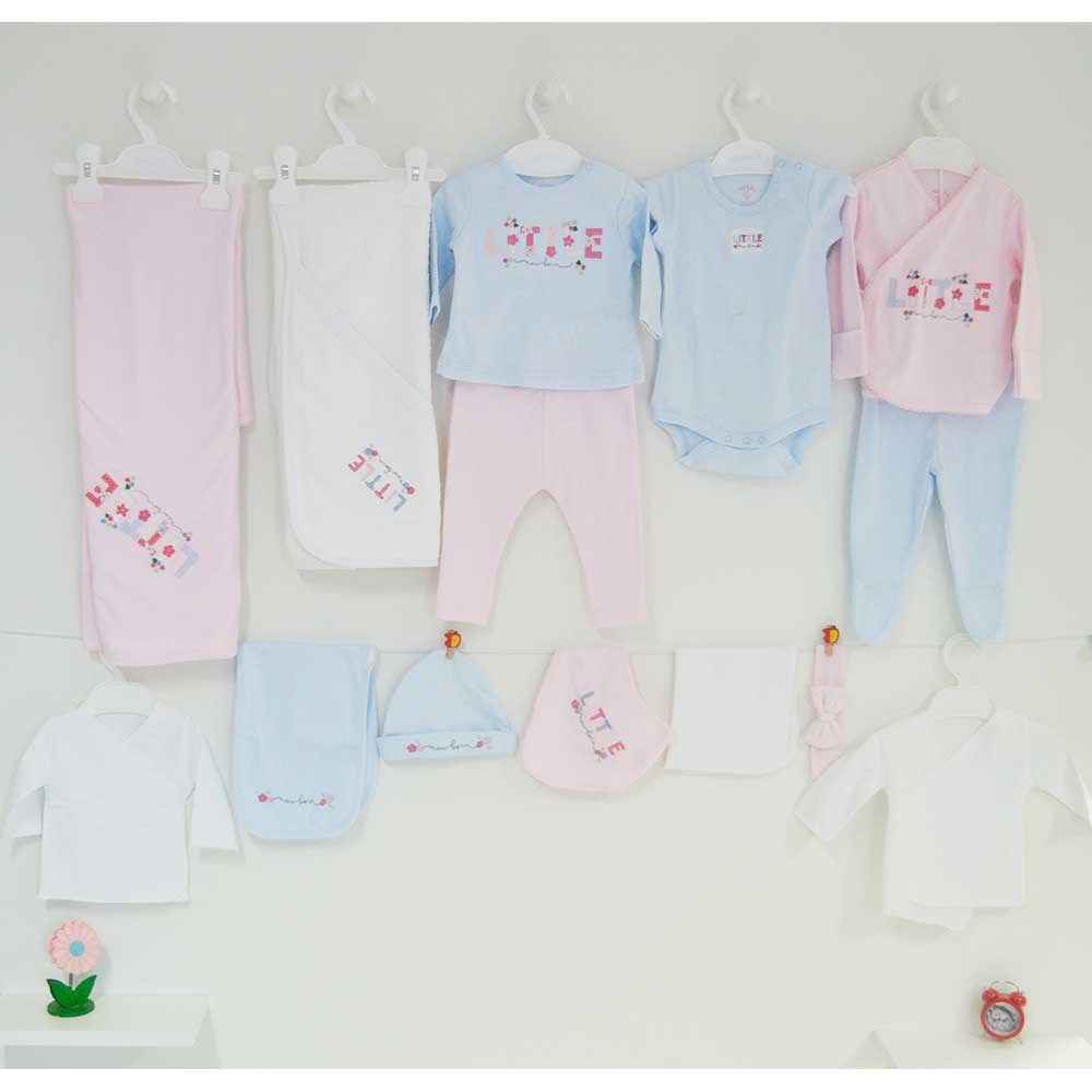 İdil Baby 8902 Hastane Çıkış Seti 15'li Pembe