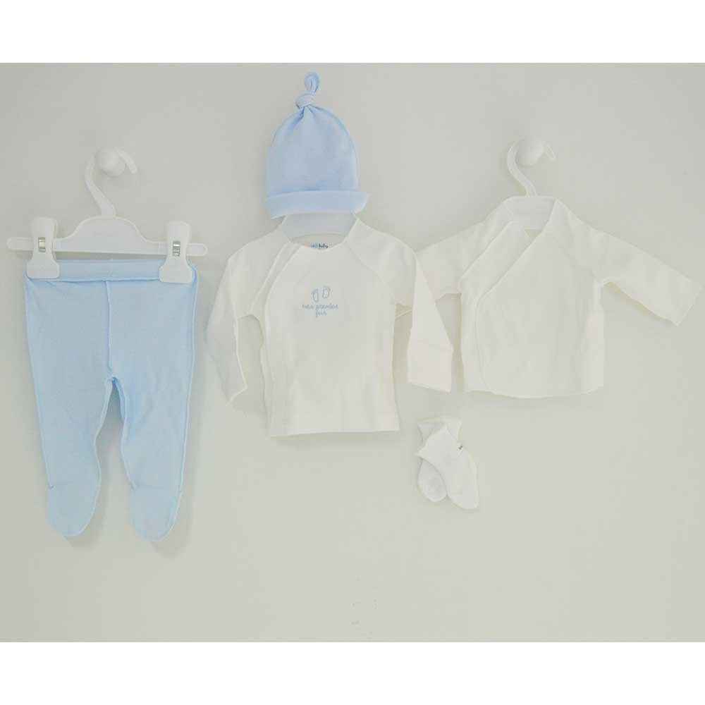 İdil Baby 7989 Prematüre Bebek Zıbın Takımı Mavi