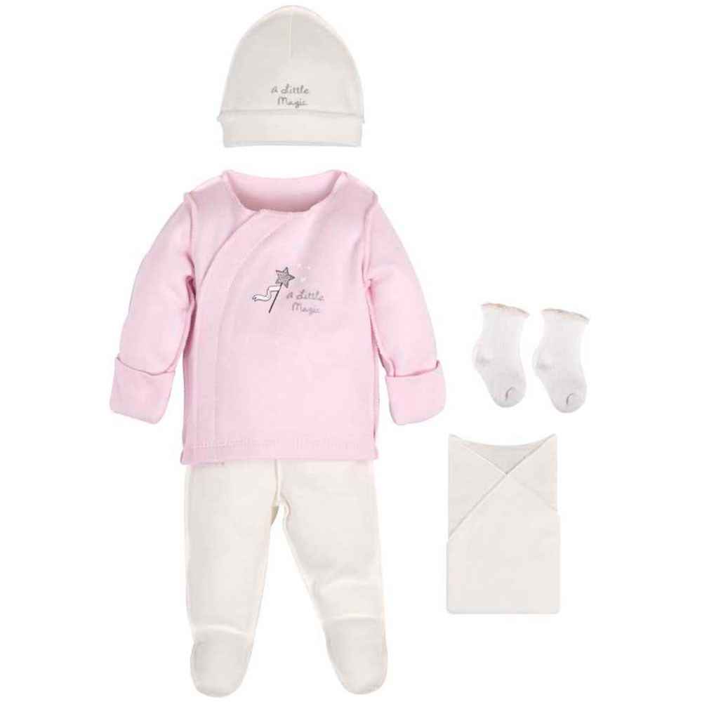 İdil Baby 8089 Prematüre Bebek Zıbın Takımı Pembe