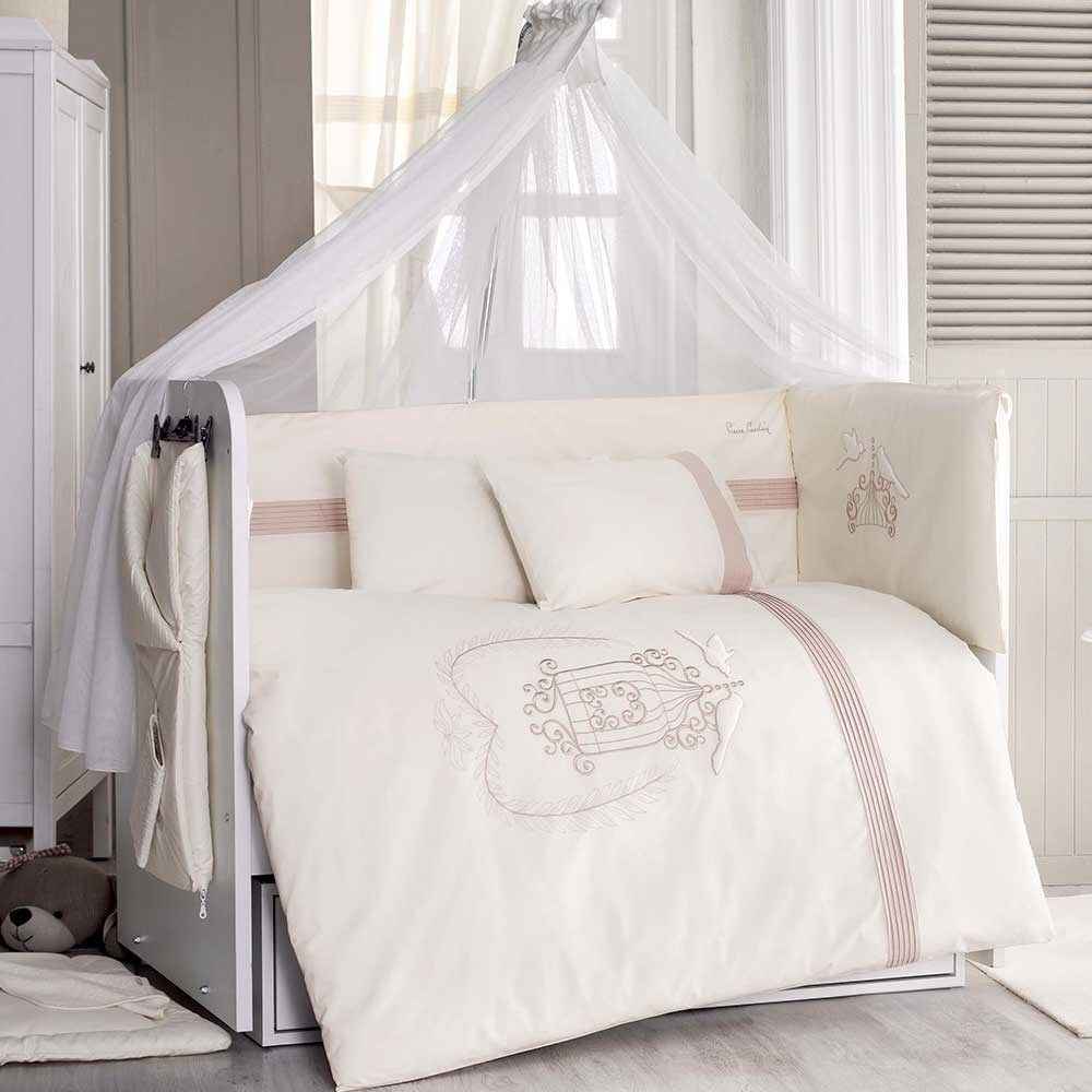Pierre Cardin Cream Birdy Bebek Uyku Seti 70x130 