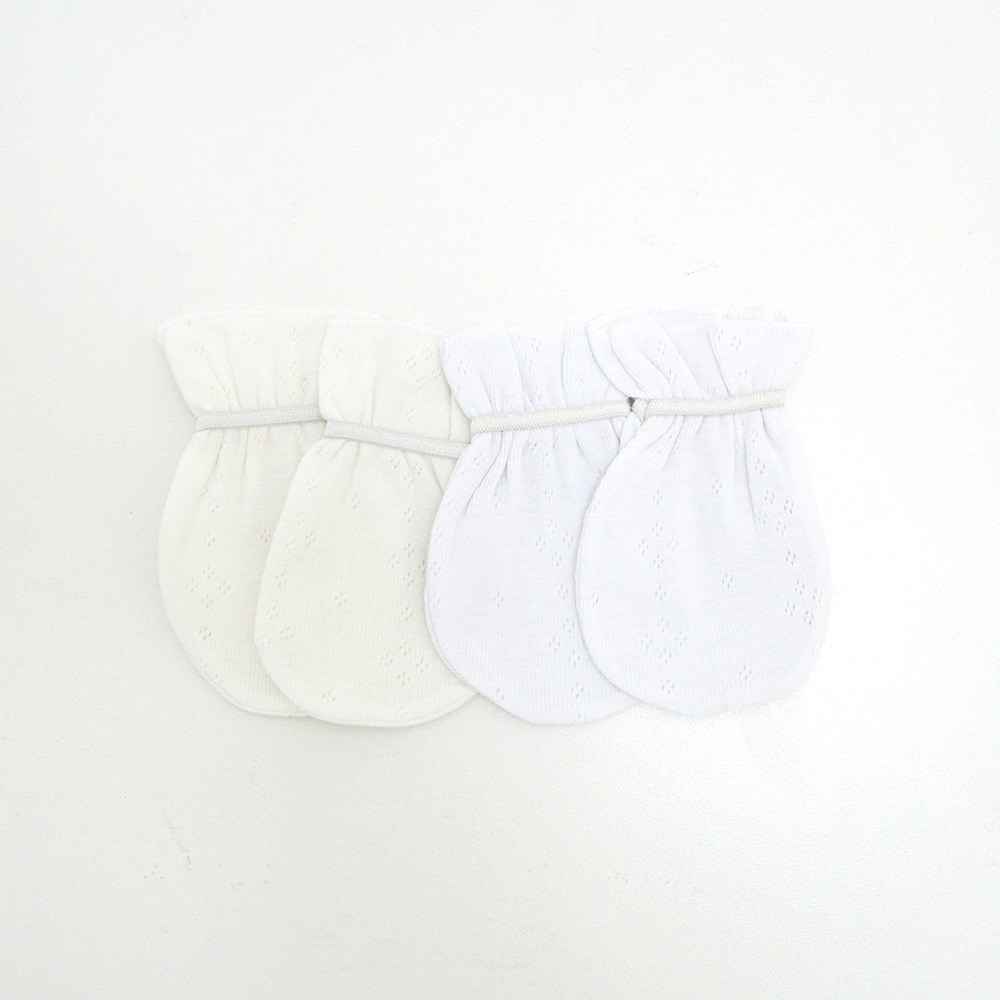 Sevi Bebe 156 Bebek 2'li Eldiven Beyaz-Ekru