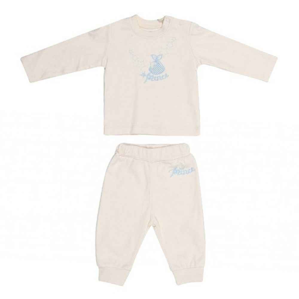 Bibaby 59301 Organik Princess 2'li Bebek Takımı Mavi