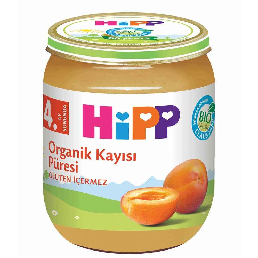 Hipp Organik Kayısı Püresi 125 Gr +4 Ay 