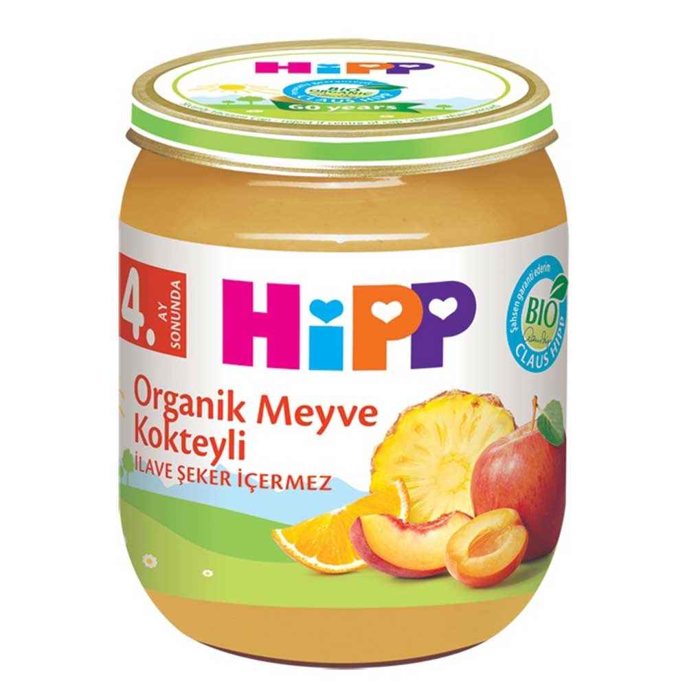 Hipp Organik Meyve Kokteyli Püresi 125 Gr +4 Ay 