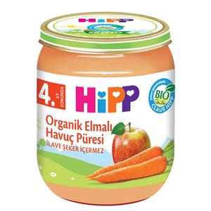 Hipp Organik Elmalı Havuç Püresi 125 Gr +4 Ay 
