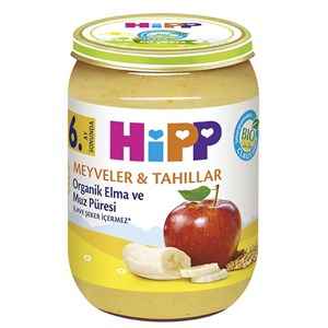 Hipp Organik Elma Ve Muz Püresi 190 Gr +6 Ay 