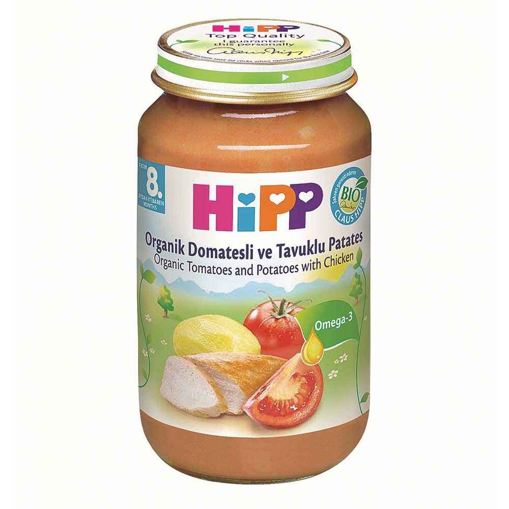 Hipp Organik Domatesli Ve Tavuklu Patates 220 Gr +8 Ay 