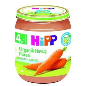 Hipp Organik Havuç Püresi 125 Gr +4 Ay 