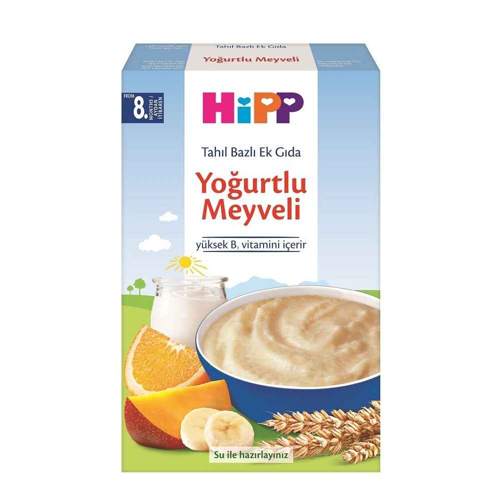 Hipp Organik Sütlü Yoğurtlu Meyveli Ek Gıda 250 Gr +8 Ay 