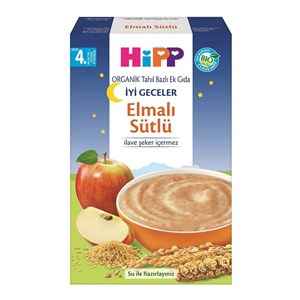 Hipp Organik İyi Geceler Elmalı Sütlü Ek Gıda 250 Gr +4 Ay 