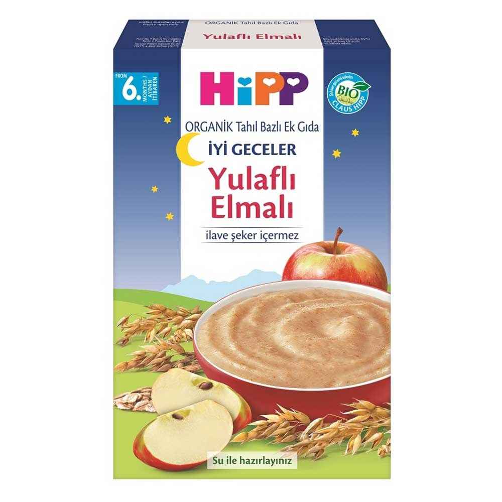 Hipp Organik İyi Geceler Sütlü Yulaflı Elmalı 250 Gr 