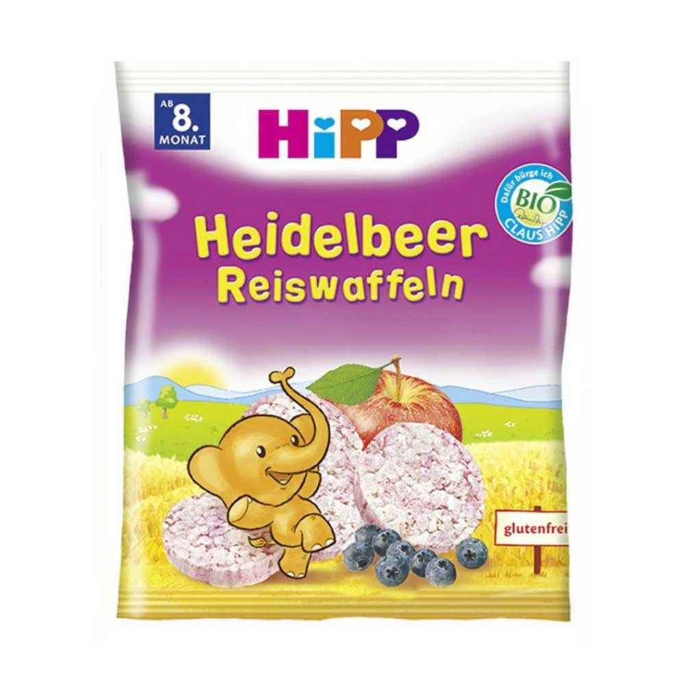 Hipp Organik Yabanmersinli Pirinçli Bebek Gofreti 30 Gr +8 Ay 