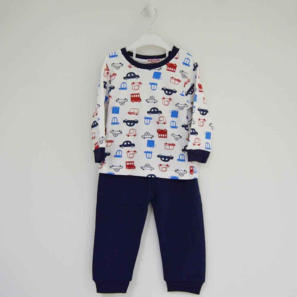 Gülücük 3057 Bebek Pijama Takımı Lacivert
