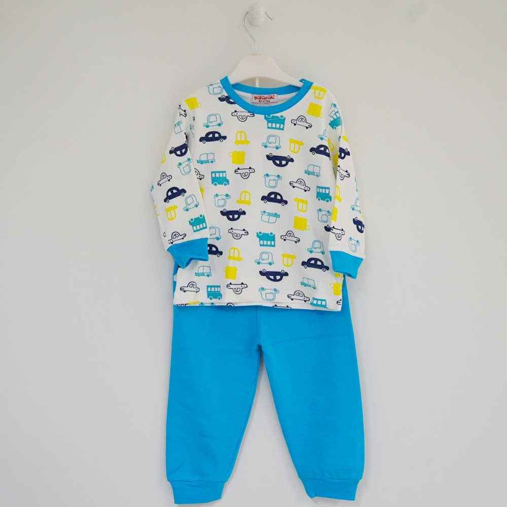 Gülücük 3057 Bebek Pijama Takımı Turkuaz