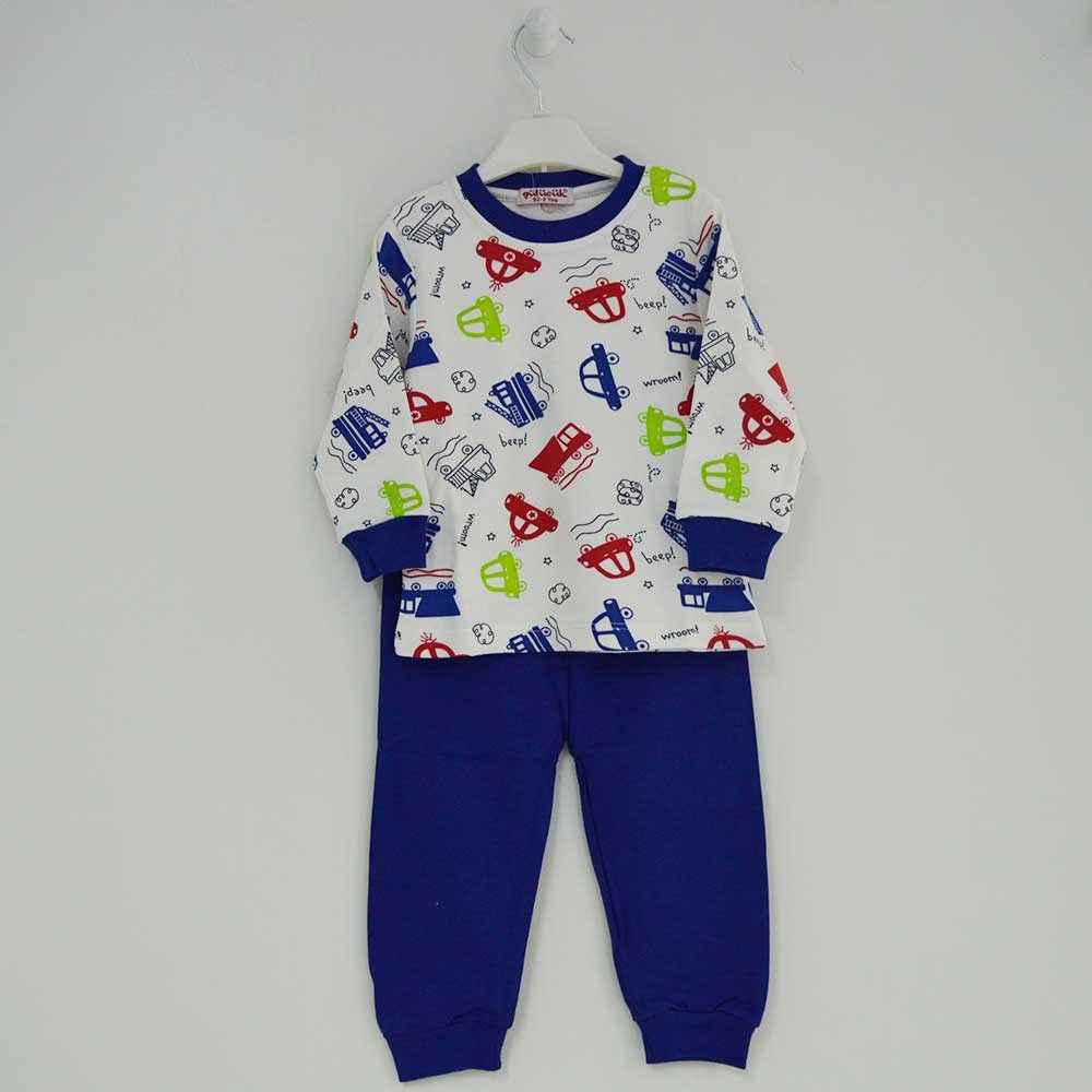 Gülücük 3020 Bebek Pijama Takımı Saks