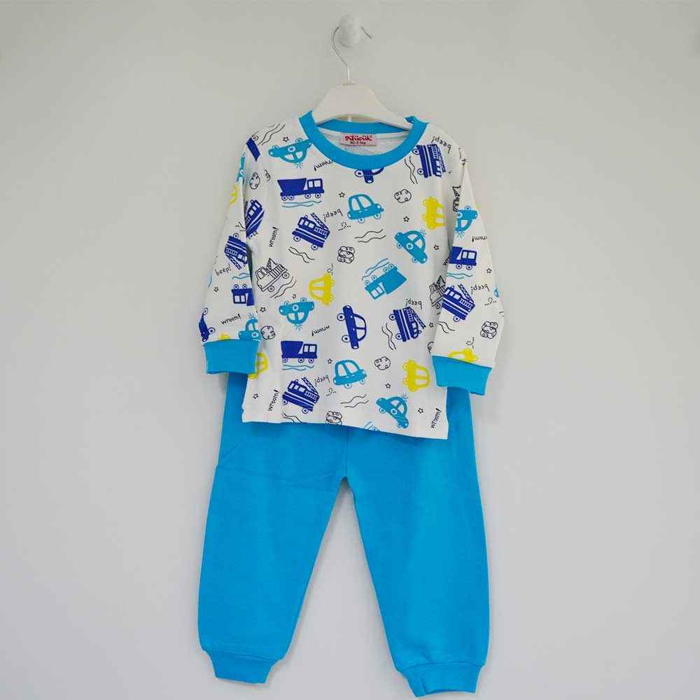 Gülücük 3020 Bebek Pijama Takımı Turkuaz