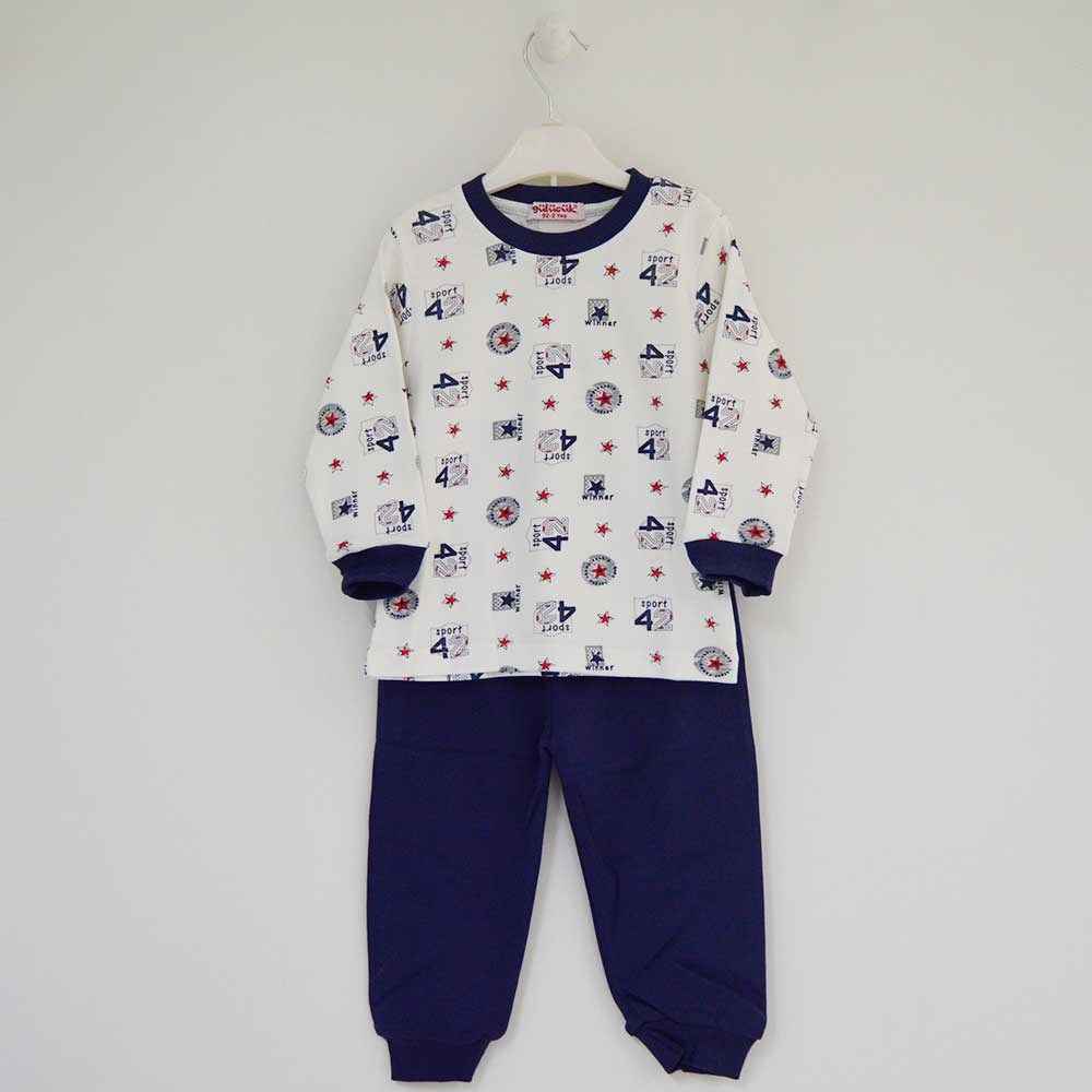 Gülücük 3021 Bebek Pijama Takımı Lacivert