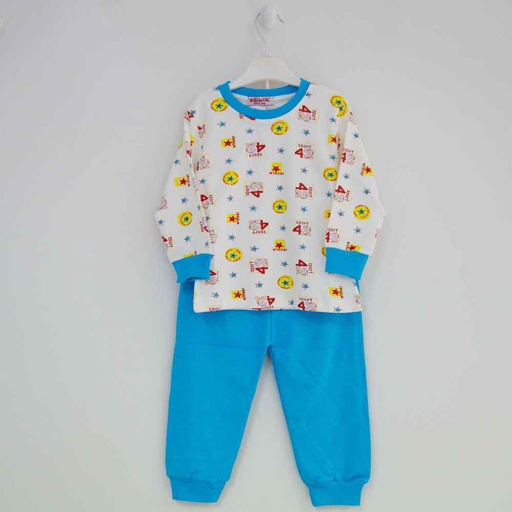 Gülücük 3021 Bebek Pijama Takımı Turkuaz