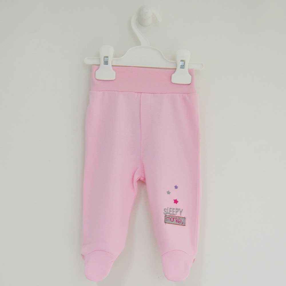 O Baby 4218 Patikli Bebek Pantolonu Pembe