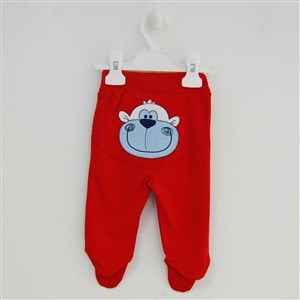 O Baby 4218 Patikli Bebek Pantolonu Kırmızı