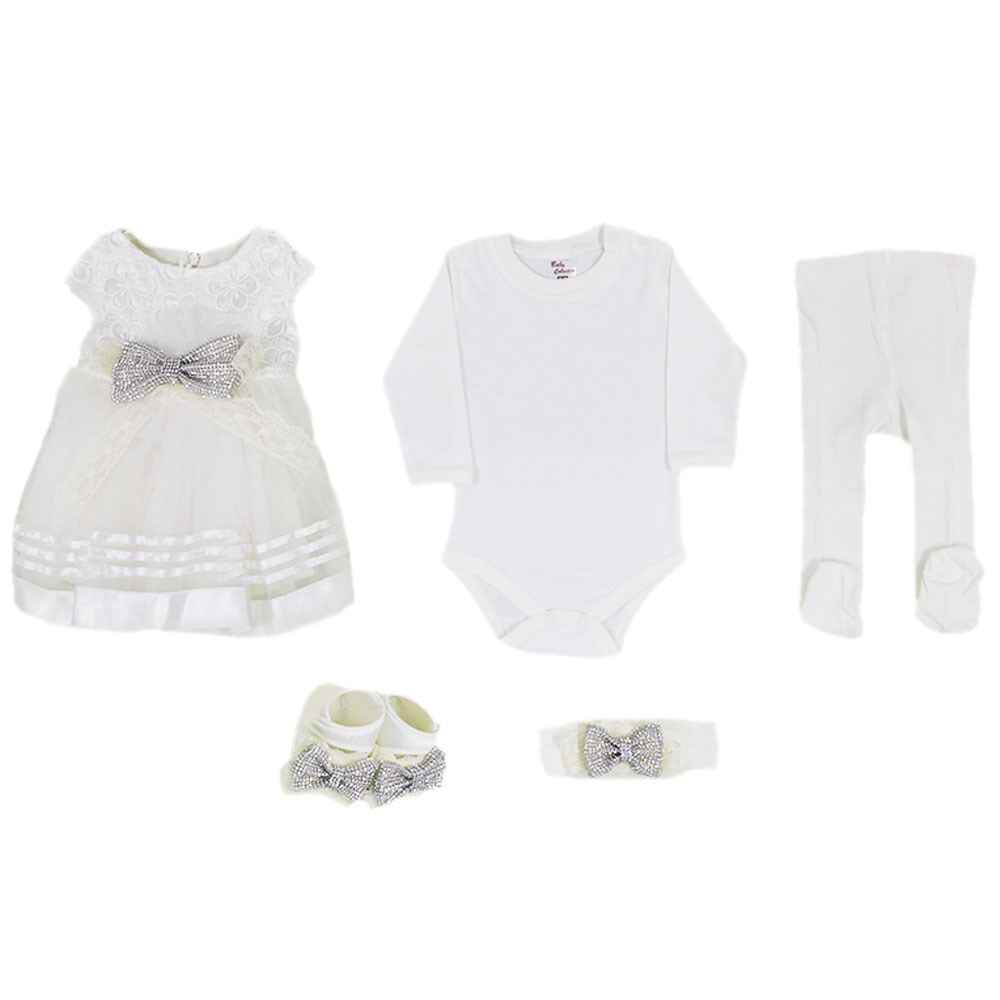 Eda Baby 1147 Bebek Mevlüt Takımı 0-3 Ay Krem