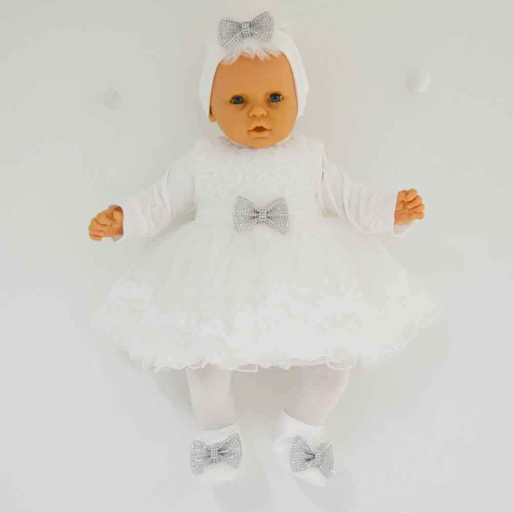 Eda Baby 1147 Bebek Mevlüt Takımı 0-3 Ay Beyaz
